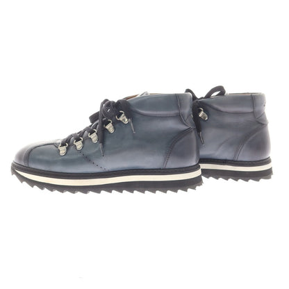 [Used] CALCE Leather Mountain Boots Navy [39] [Condition Rank B] [Men&