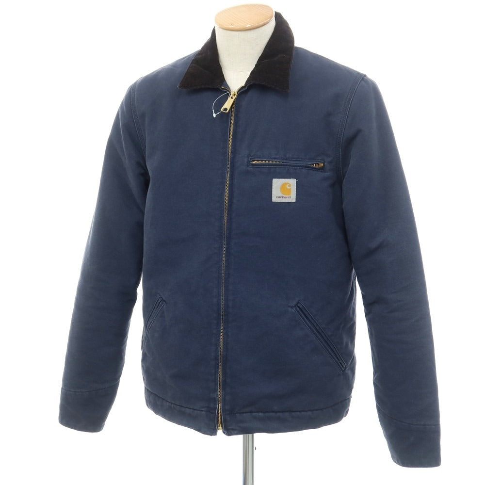 【中古】カーハート Carhartt コットン系 ジップアップ 裏ボア ワークジャケット ネイビー【 S 】【 状態ランクC 】【 メンズ 】