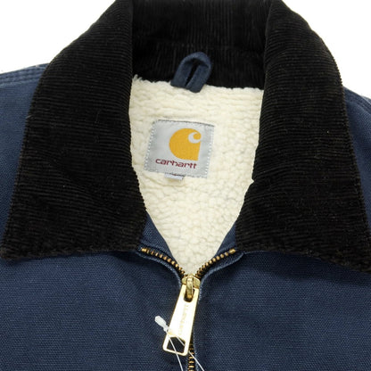 【中古】カーハート Carhartt コットン系 ジップアップ 裏ボア ワークジャケット ネイビー【 S 】【 状態ランクC 】【 メンズ 】