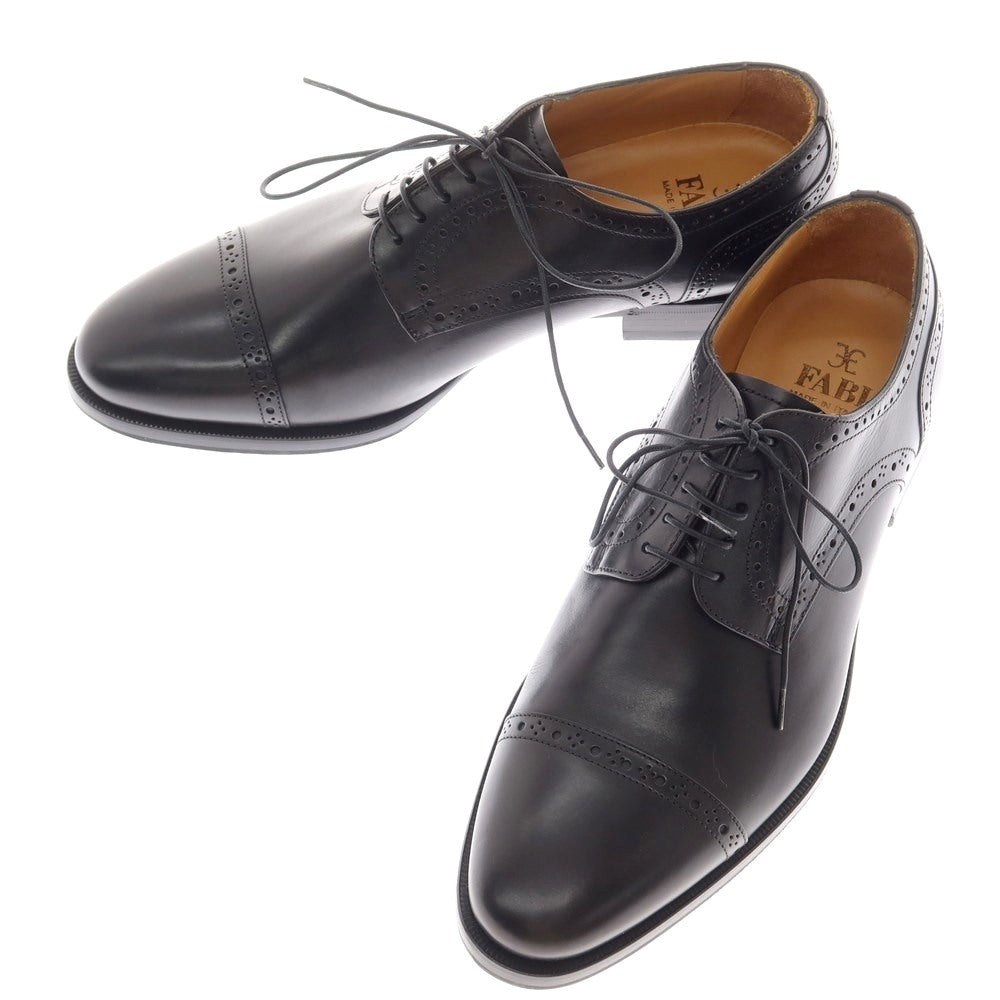 [Used] [Unused] FABI Quarter Brogue Dress Shoes Black [40 1/2] [Condition Rank S] [Men&