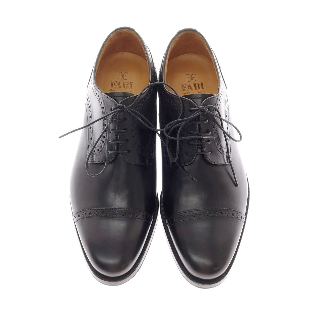 [Used] [Unused] FABI Quarter Brogue Dress Shoes Black [40 1/2] [Condition Rank S] [Men&