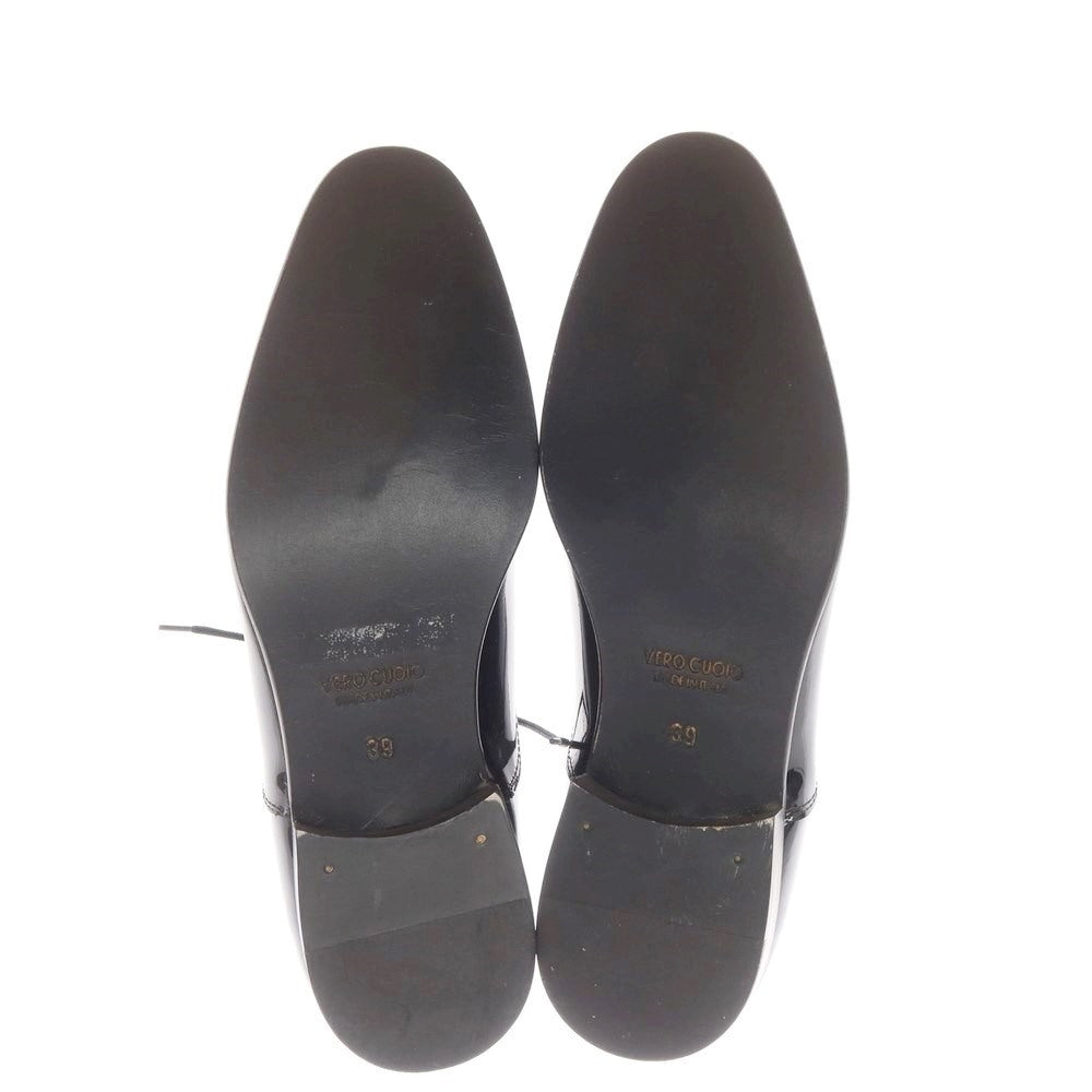 [Used] [Unused] HORO NERO Patent Leather Plain Toe Dress Shoes Black [39] [Condition Rank S] [Men&