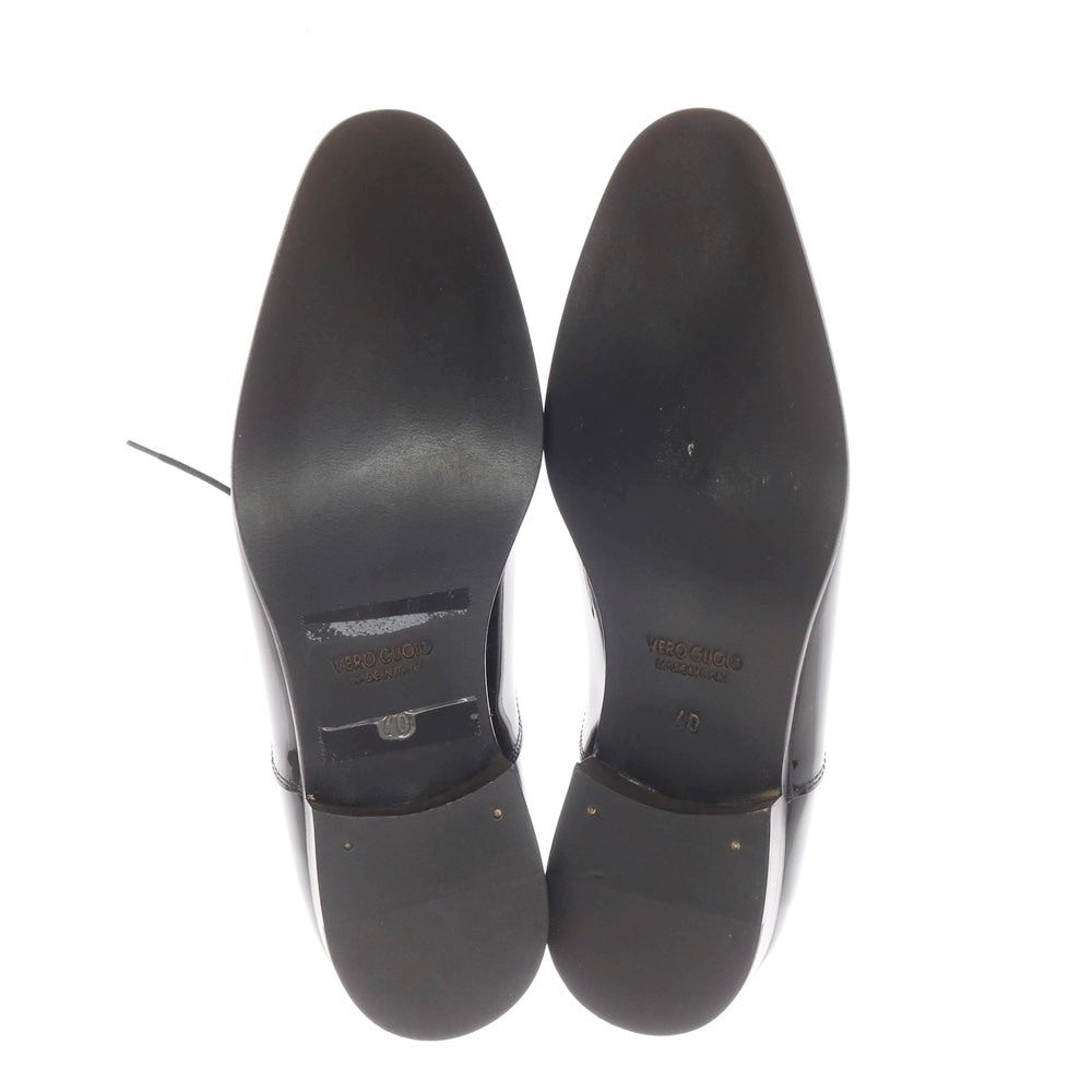 [Used] [Unused] HORO NERO Patent Leather Plain Toe Dress Shoes Black [40] [Condition Rank S] [Men&