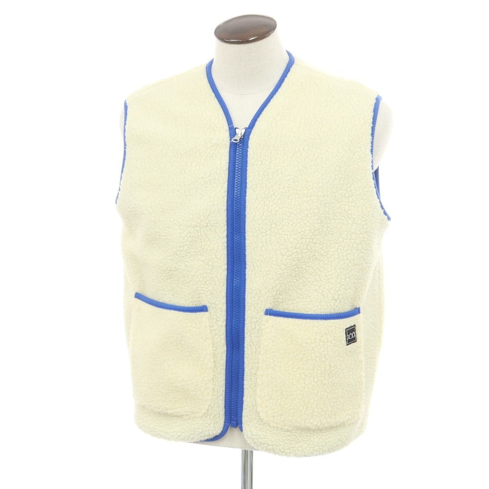 【中古】ティー TTT MSW ポリエステル ベスト フリースベスト クリームxブルー【 L 】【 状態ランクB 】【 メンズ 】 [EPD]