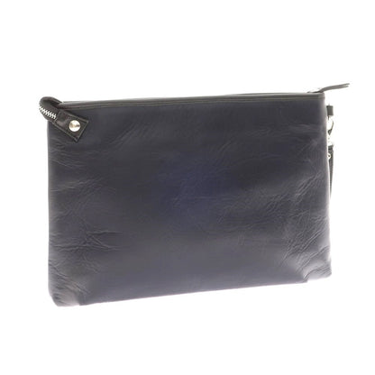 [Used] Complete Works Leather Clutch Bag Navy x Black [Condition Rank B] ​​[Men&