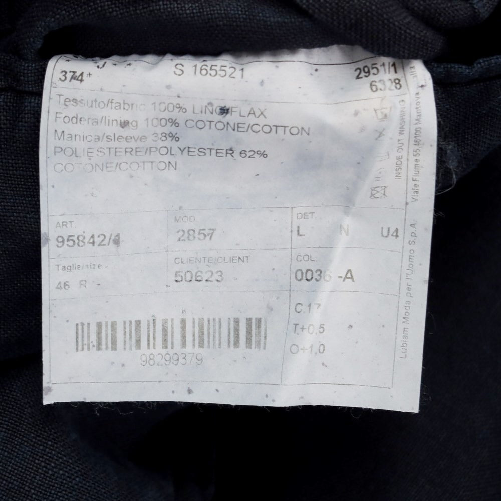 [Used] LBM1911 Linen 2B Casual Jacket
 Navy [Size 46] [NVY] [S/S] [Condition Rank B] [Men&