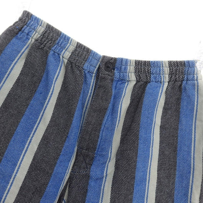 [Used] STUSSY Cotton Striped Shorts Blue x Black [S] [Condition Rank B] [Men&