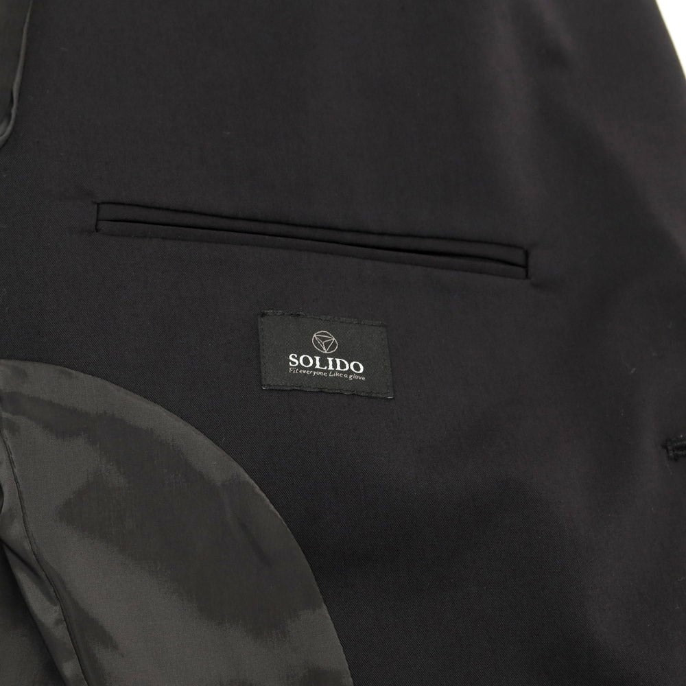 [Used] Solido Polyester Cotton Set-up 2-Button Suit Black [Size 3] [BLK] [S/S] [Condition Rank B] ​​[Men&