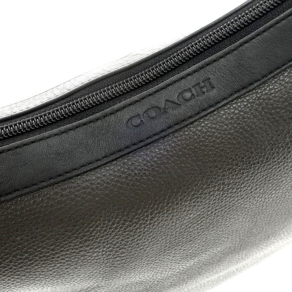 [Used] Coach Camden Leather Transit Shoulder Bag Grey x Black [Condition Rank C] [Men&