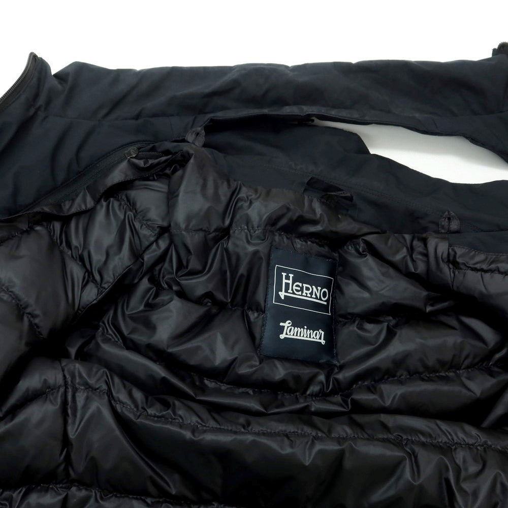 【中古】ヘルノ Herno Laminar GORE-TEX ゴアテックス ダウンジャケット ブラック【 44 】【 状態ランクC 】【 メンズ 】