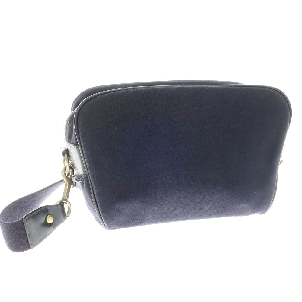 [Used] GANZO Canvas Leather Shoulder Bag Navy [Condition Rank B] ​​[Men&