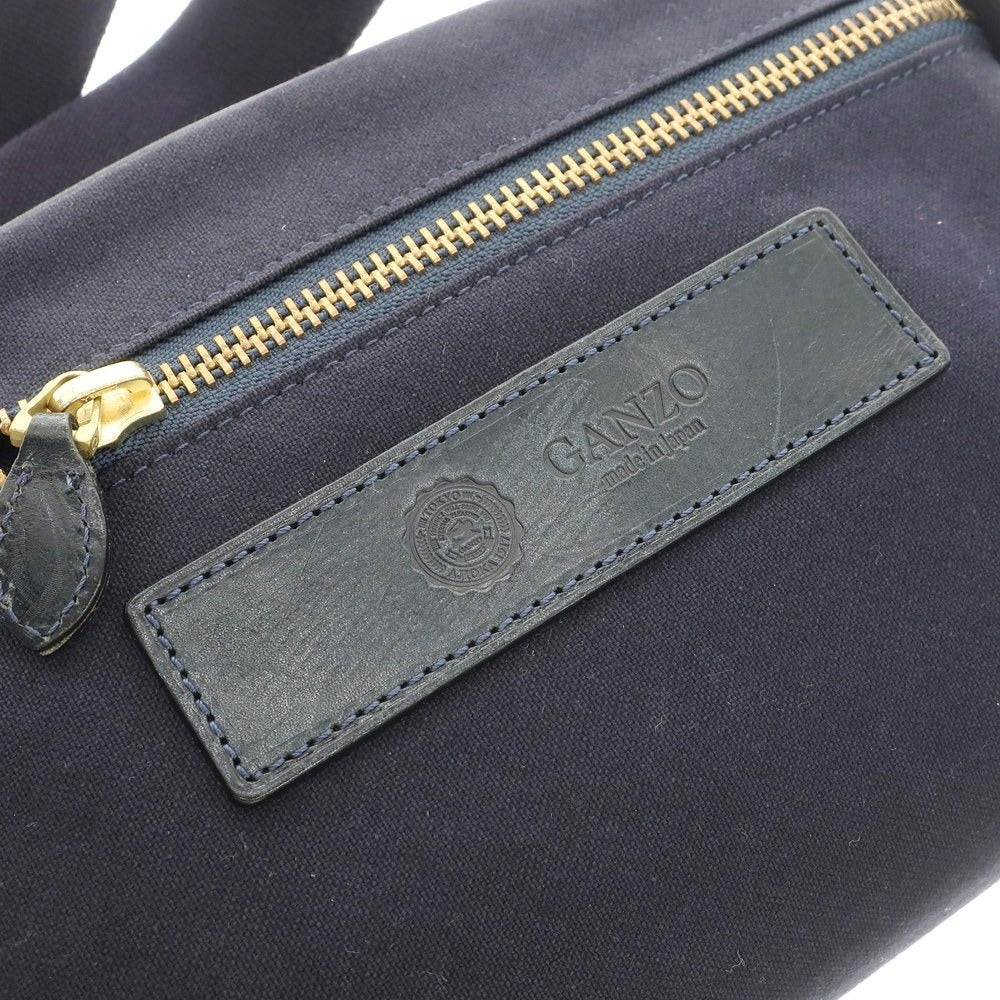 [Used] GANZO Canvas Leather Shoulder Bag Navy [Condition Rank B] ​​[Men&