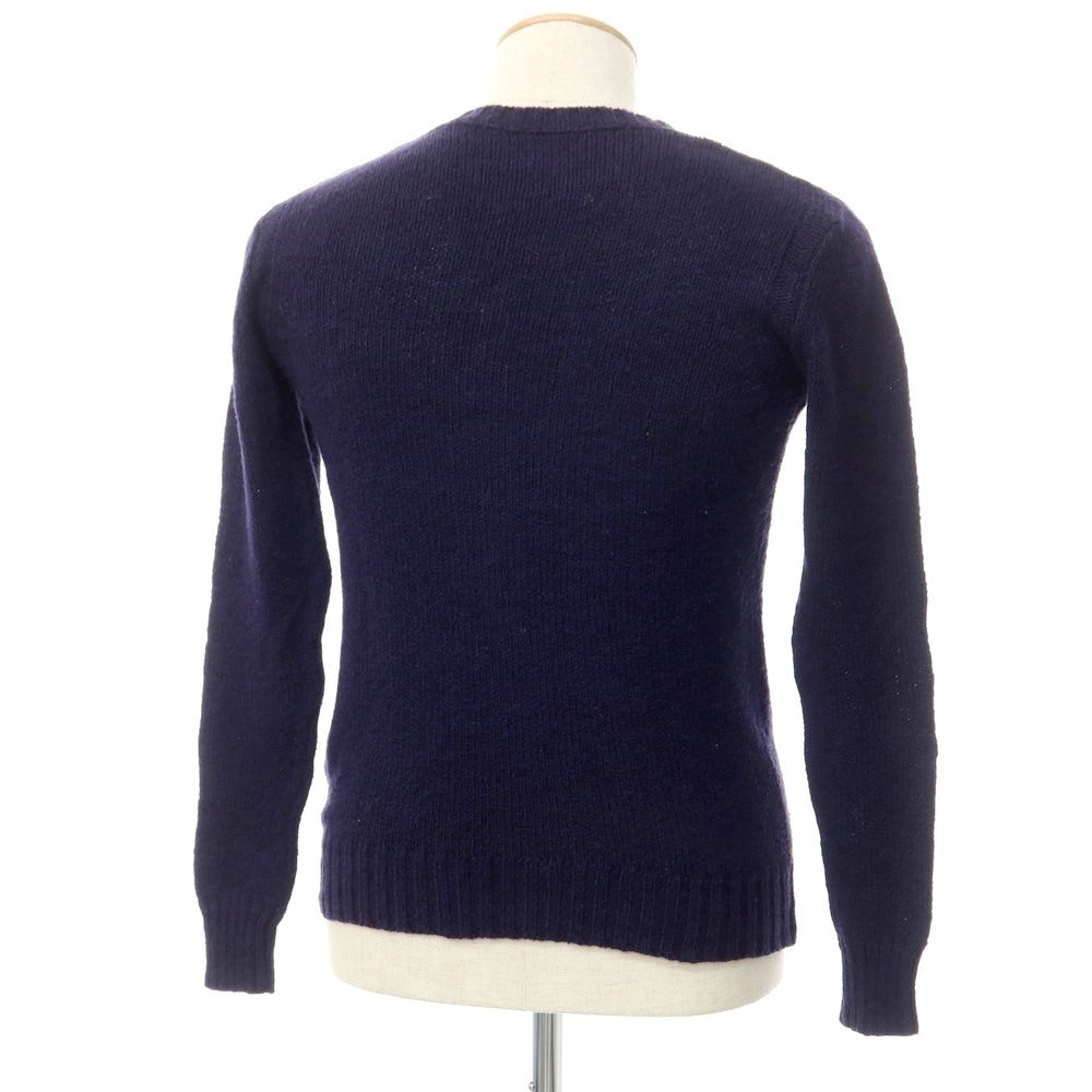 [Used] Three Dots Mid-gauge Cotton Linen Crew Neck Knit Navy [S rank] [Condition rank C] [Men&