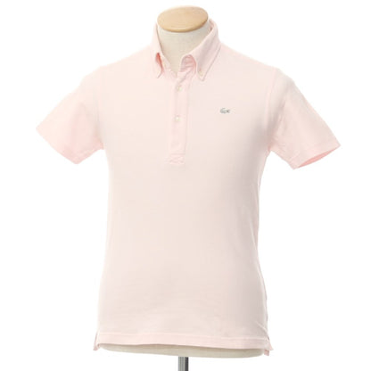 [Used] LACOSTE Pique Stretch Cotton Short Sleeve Polo Shirt Light Pink [2] [Condition Rank C] [Men&