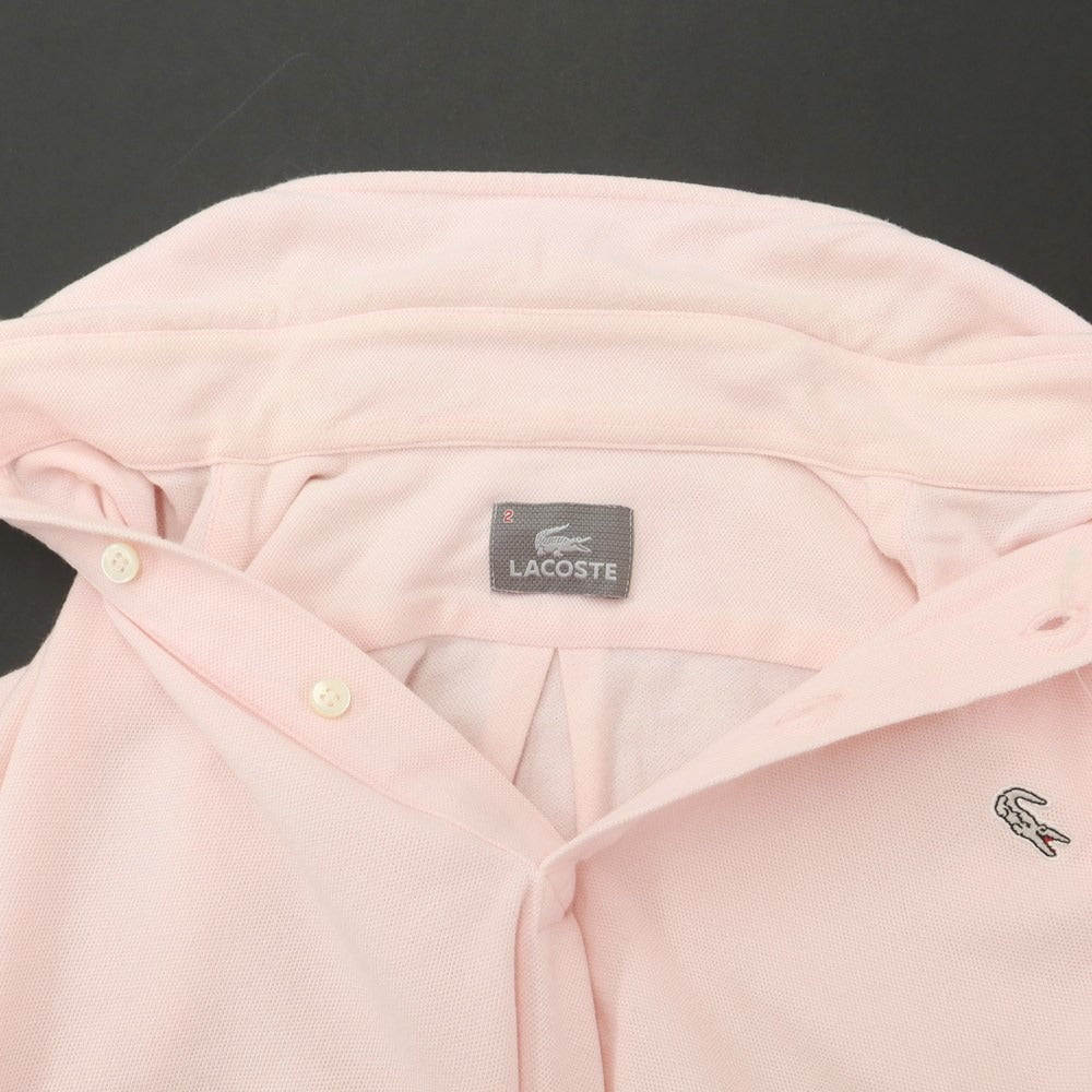 [Used] LACOSTE Pique Stretch Cotton Short Sleeve Polo Shirt Light Pink [2] [Condition Rank C] [Men&