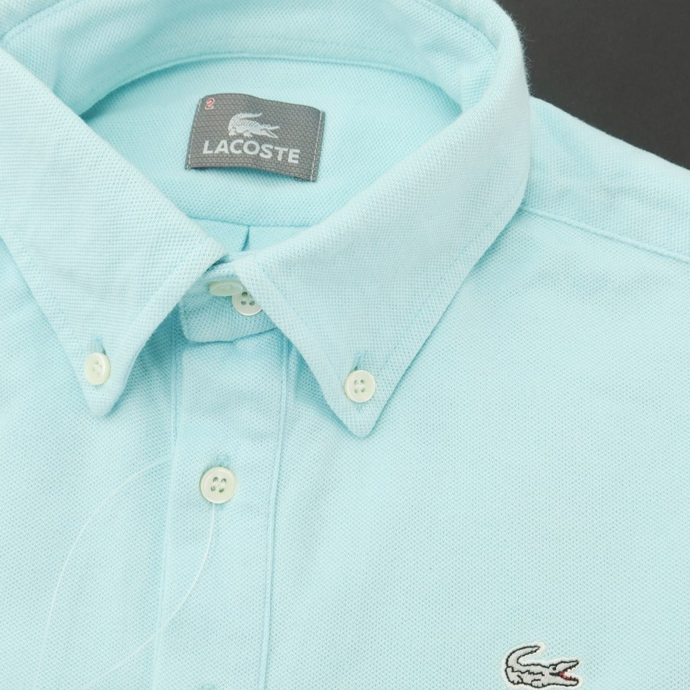 [Used] LACOSTE Pique Stretch Cotton Short Sleeve Polo Shirt Light Blue [2] [Condition Rank C] [Unisex]
 [BPD]