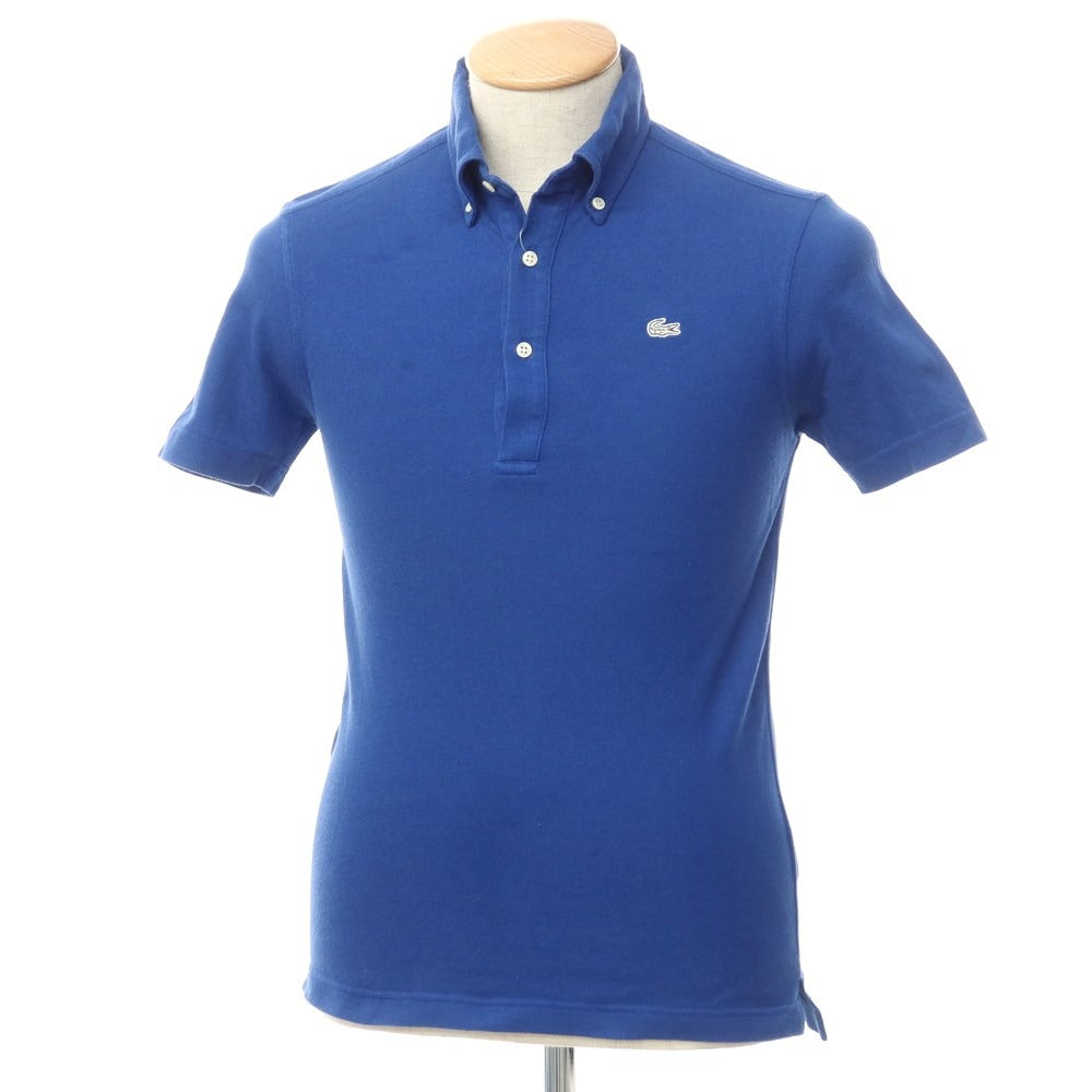 [Used] LACOSTE Pique Cotton Short Sleeve Polo Shirt Blue [2] [Condition Rank C] [Unisex]
 [BPD]