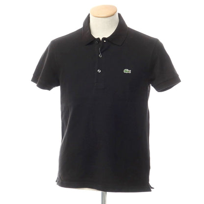 [Used] LACOSTE Pique Cotton Short Sleeve Polo Shirt Black [2] [Condition Rank B] ​​[Men&