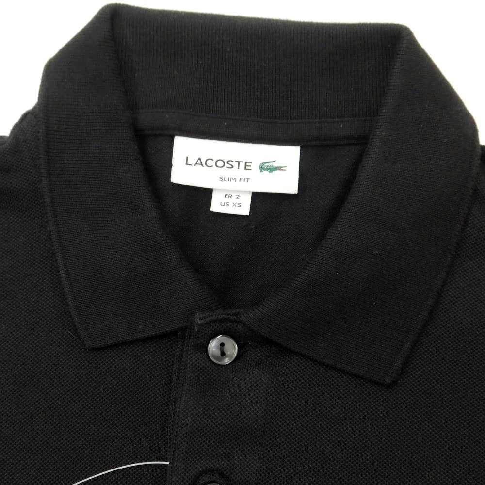 [Used] LACOSTE Pique Cotton Short Sleeve Polo Shirt Black [2] [Condition Rank B] ​​[Men&