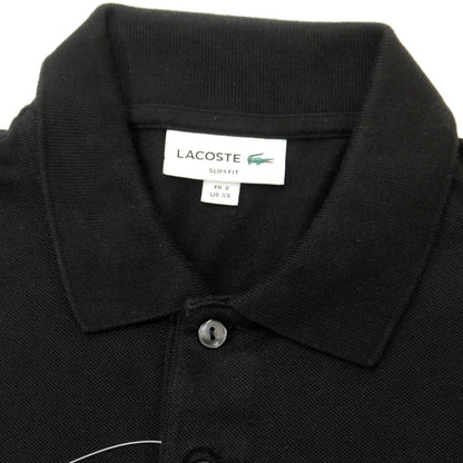 [Used] LACOSTE Pique Cotton Short Sleeve Polo Shirt Black [2] [Condition Rank B] ​​[Men&