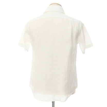 [Used] TOMORROWLAND Linen Horizontal Collar Short Sleeve Shirt White [Size S] [WHT] [S/S] [Condition Rank A] [Men&