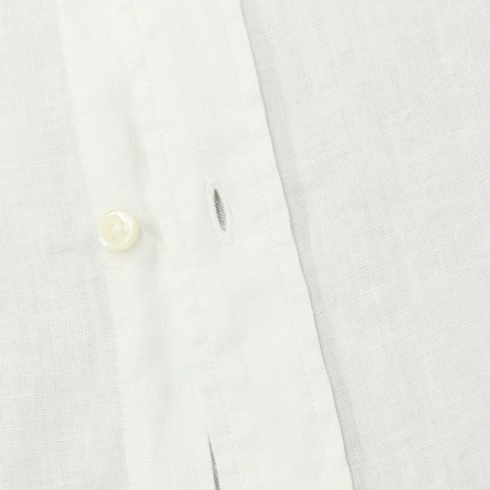 [Used] TOMORROWLAND Linen Horizontal Collar Short Sleeve Shirt White [Size S] [WHT] [S/S] [Condition Rank A] [Men&