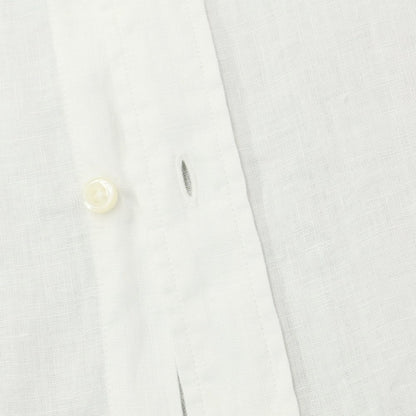 [Used] TOMORROWLAND Linen Horizontal Collar Short Sleeve Shirt White [Size S] [WHT] [S/S] [Condition Rank A] [Men&