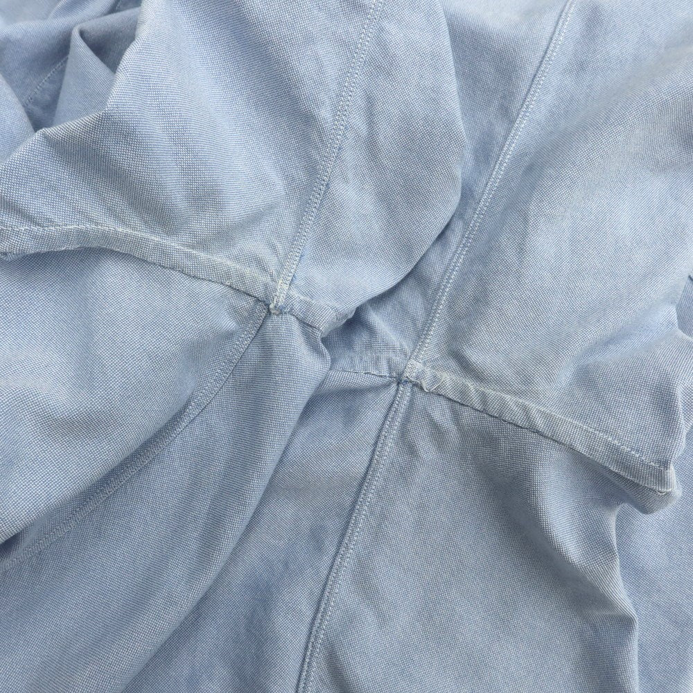 [Used] Finamore Cotton Horizontal Collar Casual Shirt Light Blue [36] [Condition Rank C] [Men&