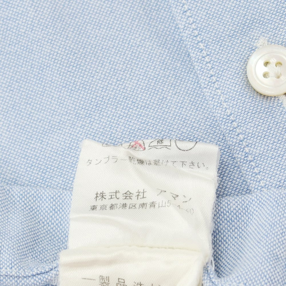 [Used] Finamore Cotton Horizontal Collar Casual Shirt Light Blue [36] [Condition Rank C] [Men&