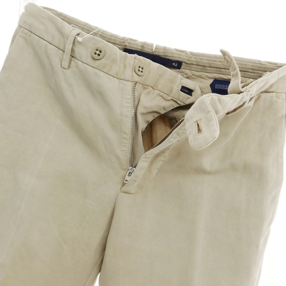 [Used] INCOTEX Cotton Casual Slacks Pants Beige [42] [Condition Rank C] [Men&