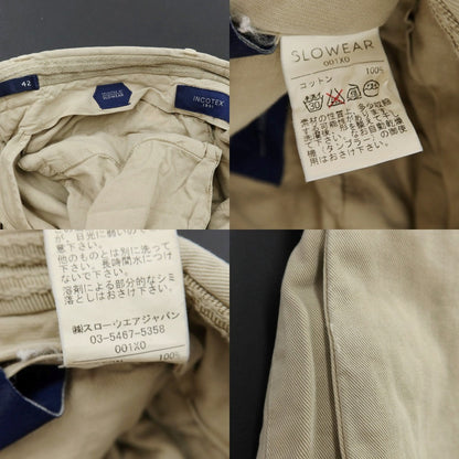 [Used] INCOTEX Cotton Casual Slacks Pants Beige [42] [Condition Rank C] [Men&