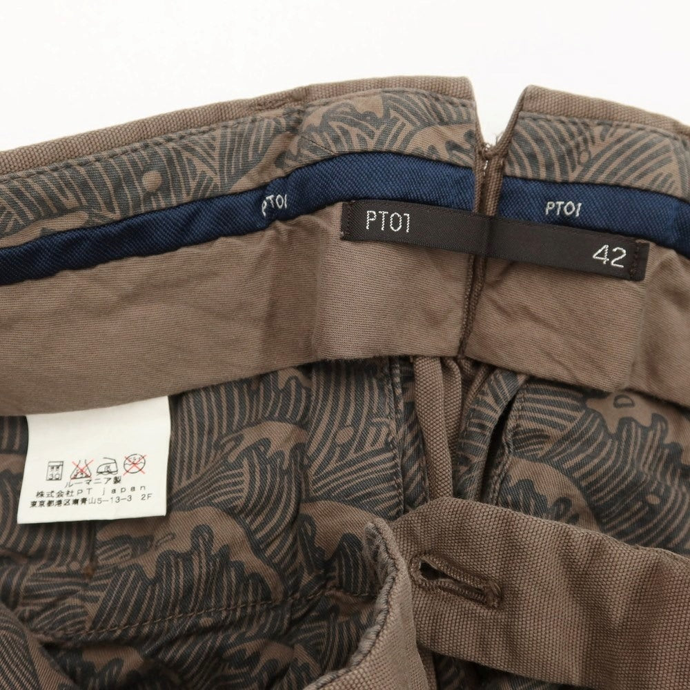 [Used] PT01 BEAMS F special order cotton casual slacks pants
 Brown [Size 42] [BRW] [S/S] [Condition Rank C] [Men&