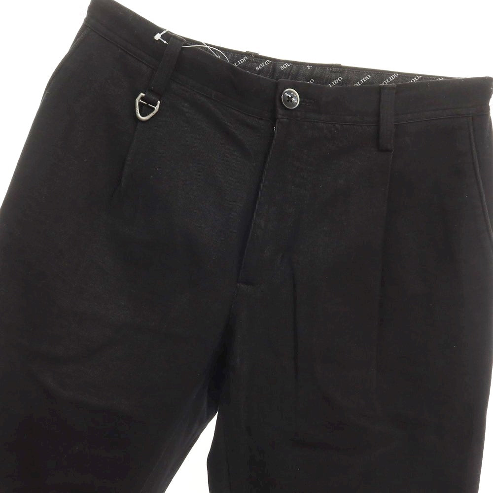 [Used] Solido Cotton Polyester Casual Slacks Pants
 Black [Size 1] [BLK] [S/S] [Condition Rank B] [Men&