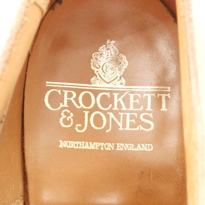 [Used] Crockett &amp;amp; Jones CROCKETT &amp;amp; JONES NEWQUAY suede plain toe dress shoes beige [7 D] [Condition rank C] [Men&