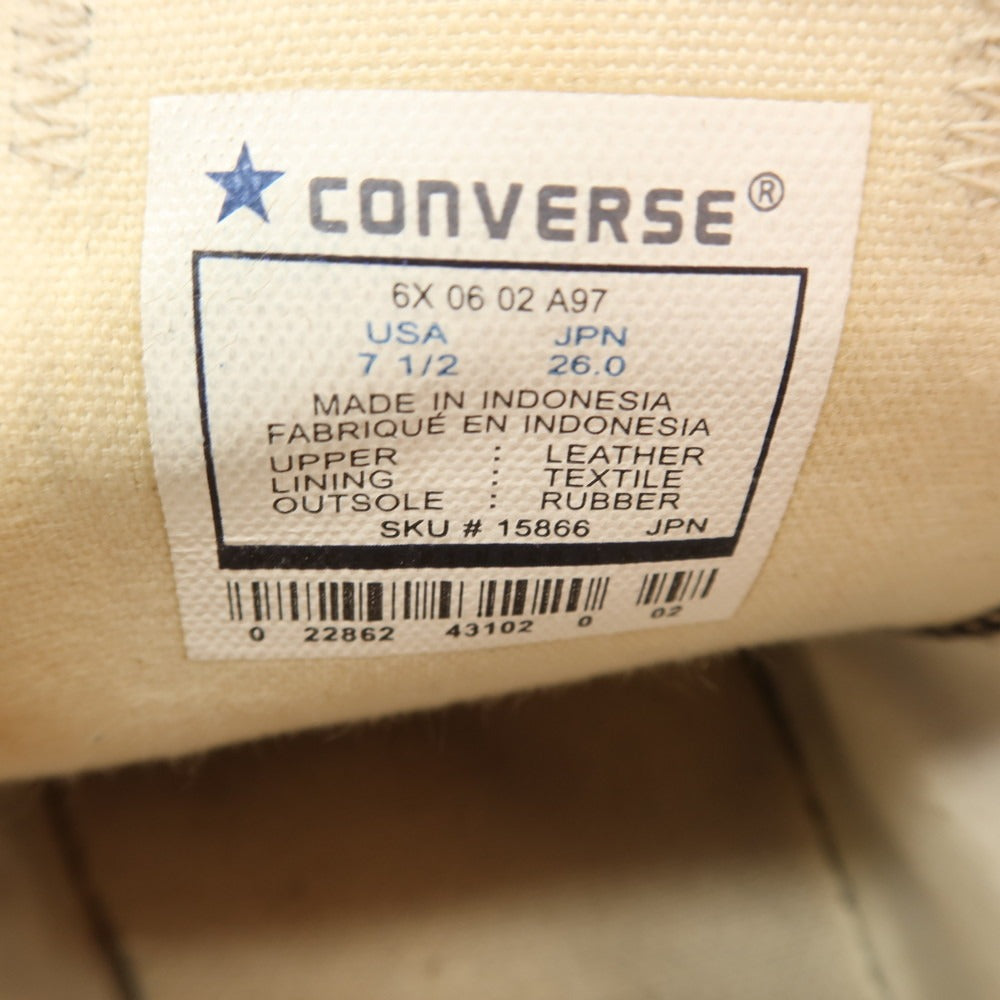 【中古】コンバース CONVERSE オールスター レザー ローカットスニーカー ブラック【 26 】【 状態ランクC 】【 メンズ 】
[BPD]