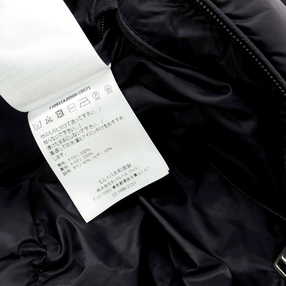 【中古】モンクレール MONCLER ナイロン フーデッド ダウンジャケット ブラック【 2 】【 状態ランクB 】【 メンズ 】