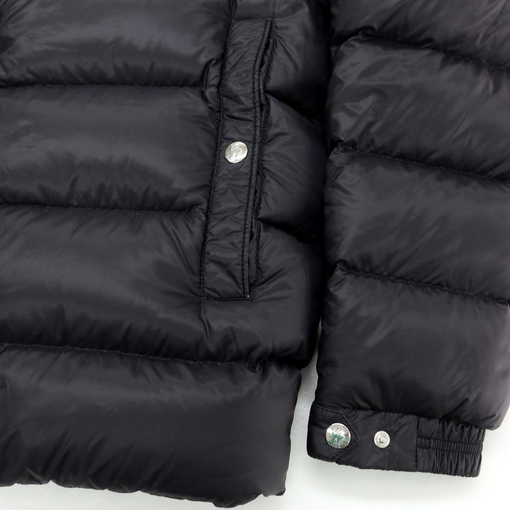 【中古】モンクレール MONCLER ナイロン フーデッド ダウンジャケット ブラック【 2 】【 状態ランクB 】【 メンズ 】