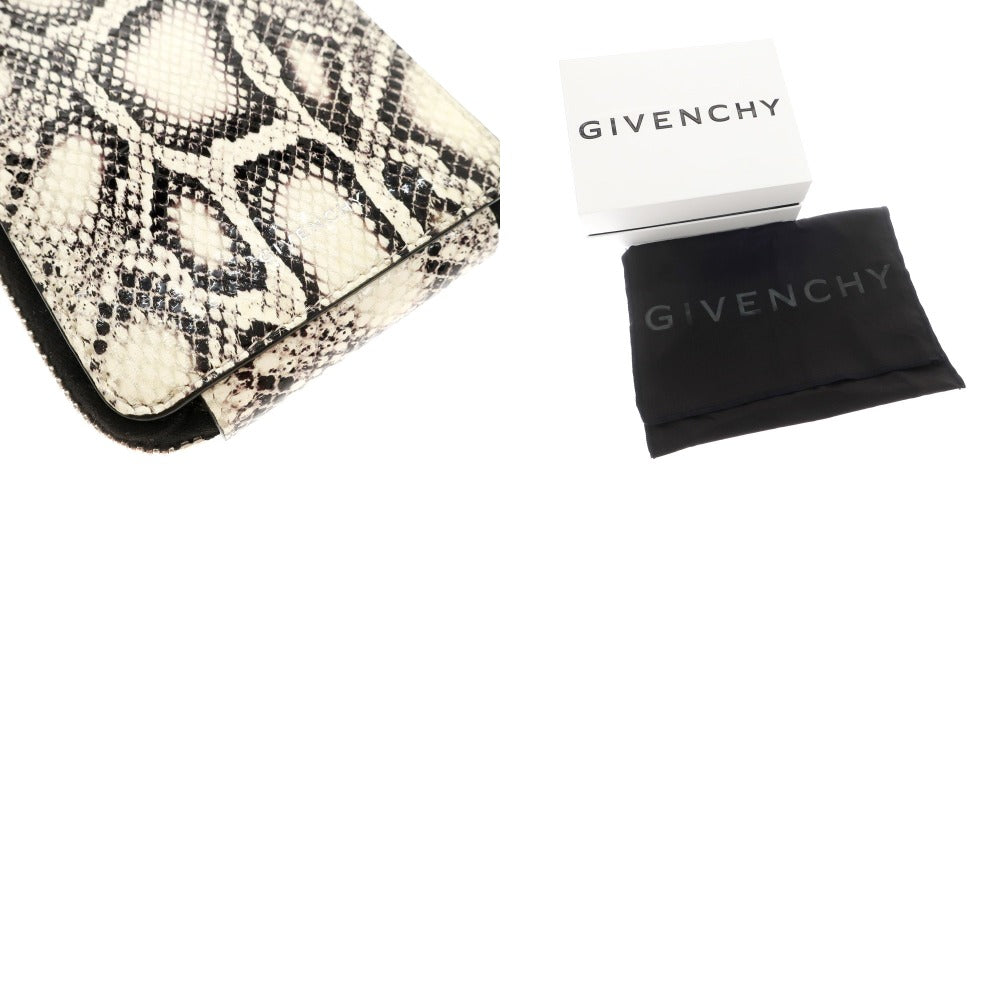 【中古】ジバンシィ GIVENCHY ラムレザー パイソン型押し ショルダーバッグ アイボリーxブラック【 状態ランクA 】【 ユニセックス 】
[APD]