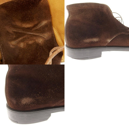 [Used] Salvatore Ferragamo Suede Chukka Boots Brown [8 EE] [Condition Rank C] [Men&