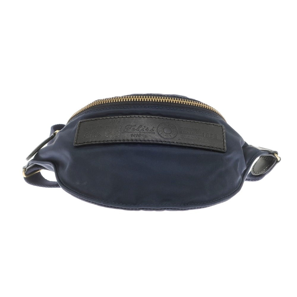 [Used] Felisi 1039 Nylon Leather Shoulder Bag Waist Bag Navy x Black [-] [Condition Rank A] [Men&