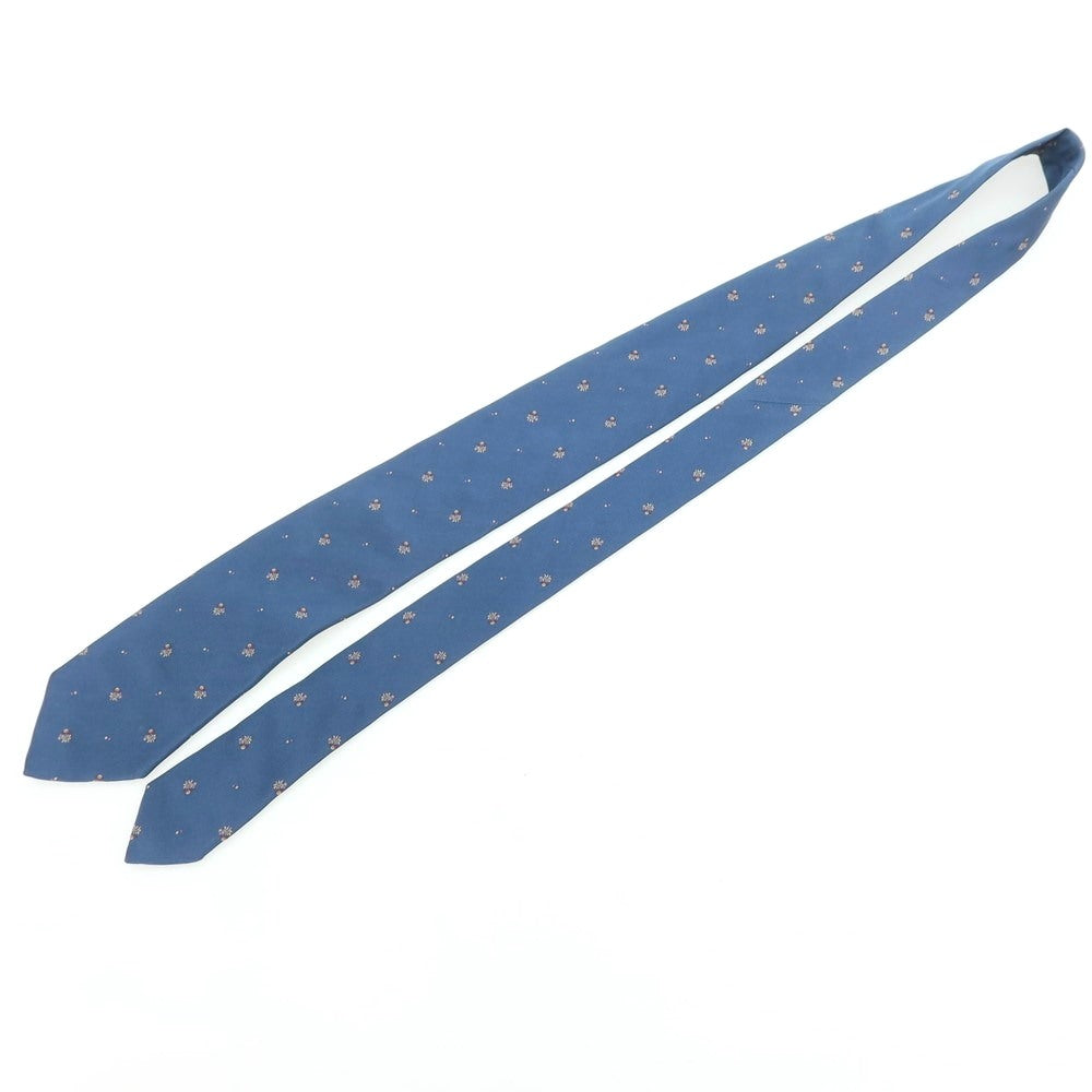 【中古】タイユアタイ TIE YOUR TIE シルク 小紋柄ネクタイ ネイビー【サイズ－】【NVY】【S/S/A/W】【状態ランクB】【メンズ】【759174】