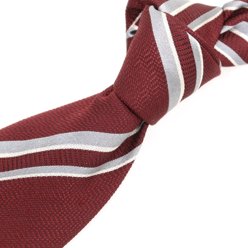 【中古】タイユアタイ TIE YOUR TIE シルク ストライプ柄ネクタイ ボルドーxグレー【サイズ－】【RED】【S/S/A/W】【状態ランクA】【メンズ】【759174】
[APD]