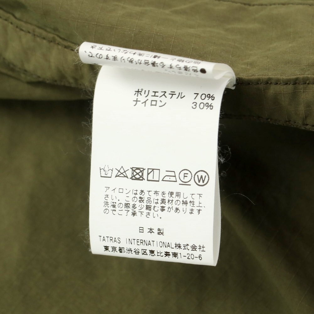 [Used] TATRAS polyester nylon work jacket, olive [Size 1] [GRN] [S/S] [Condition Rank B] [Men&