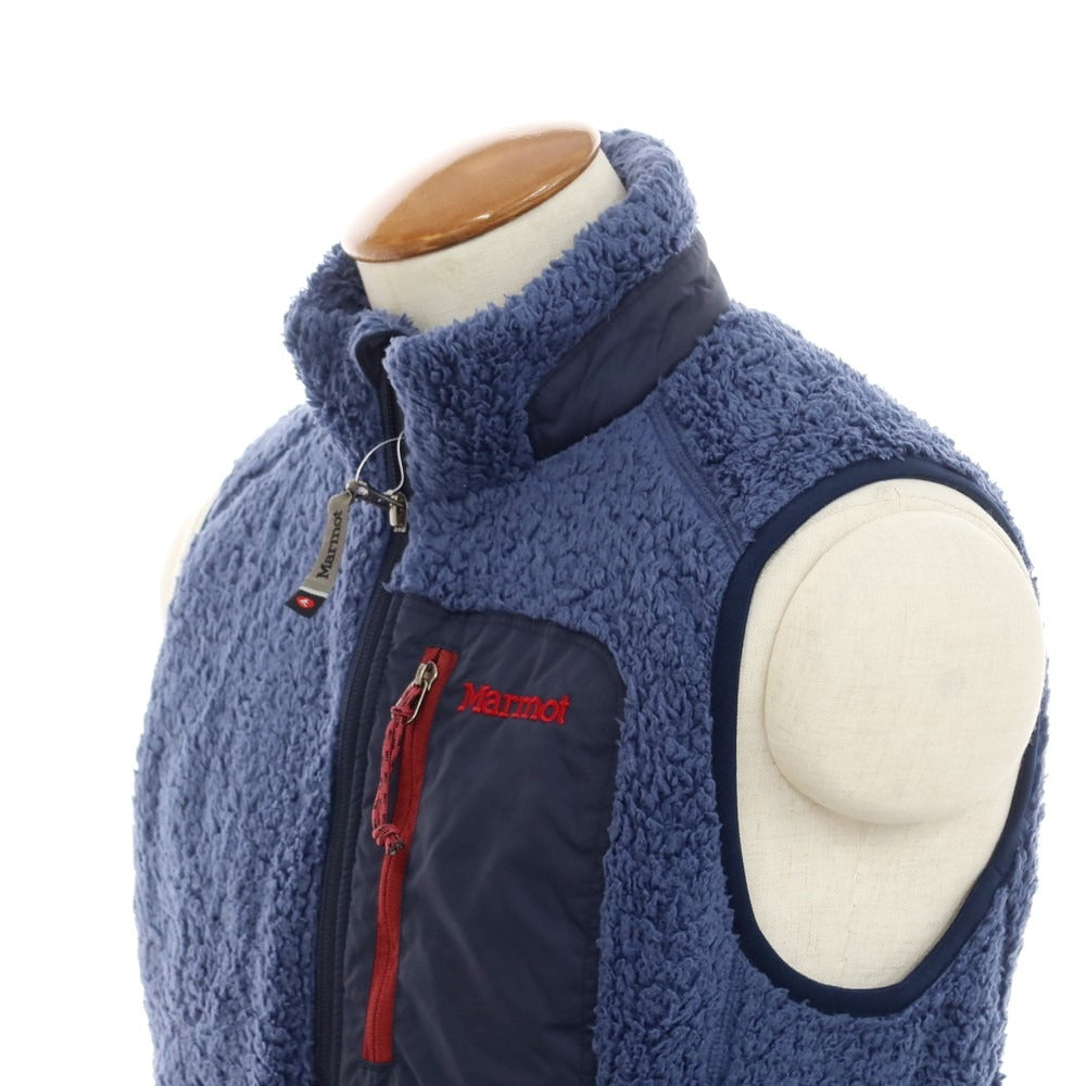 【中古】マーモット MARMOT ノースリーブ フリースジャケット ベスト ダークブルー系【 M 】【 状態ランクC 】【 メンズ 】