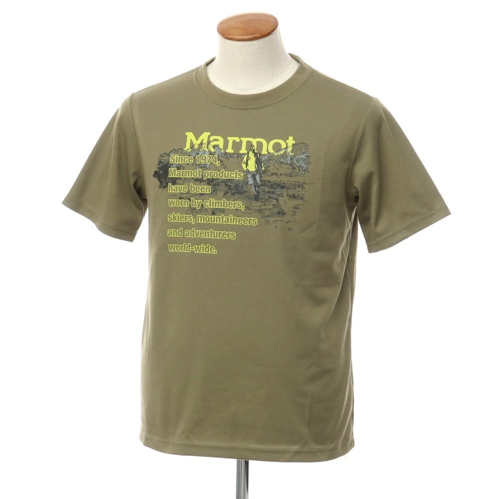 [Used] Marmot MARMOT polyester printed short sleeve T-shirt olive [M] [Condition rank B] [Men&