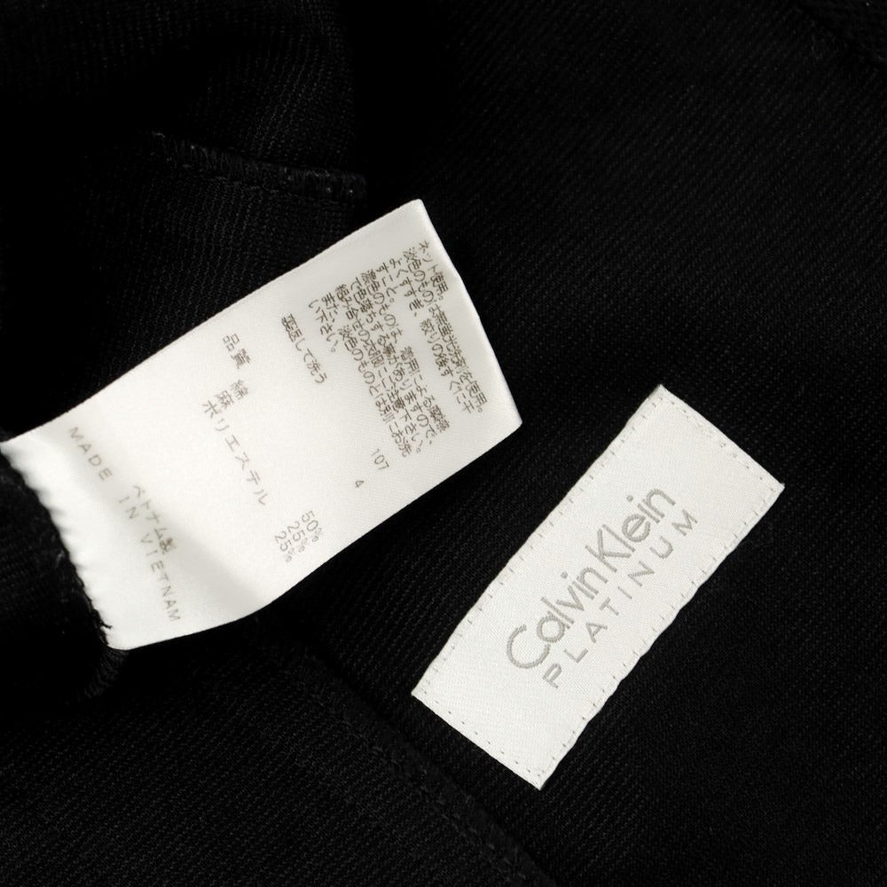 【中古】カルバンクライン Calvin Klein コットンリネンポリエステル カジュアルジャケット ブラック【サイズM】【BLK】【S/S】【状態ランクC】【メンズ】【759495】