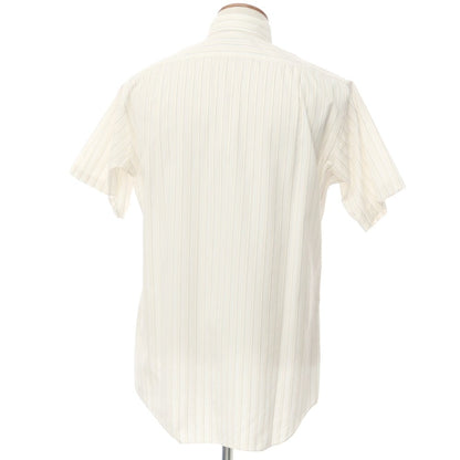 【中古】ランバンコレクション LANVIN COLLECTION コットン ボタンダウン 半袖シャツ
 ホワイトxオレンジ【サイズ40】【WHT】【S/S】【状態ランクB】【メンズ】
【759494】