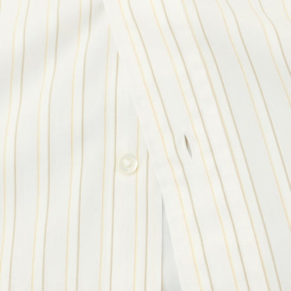 【中古】ランバンコレクション LANVIN COLLECTION コットン ボタンダウン 半袖シャツ
 ホワイトxオレンジ【サイズ40】【WHT】【S/S】【状態ランクB】【メンズ】
【759494】