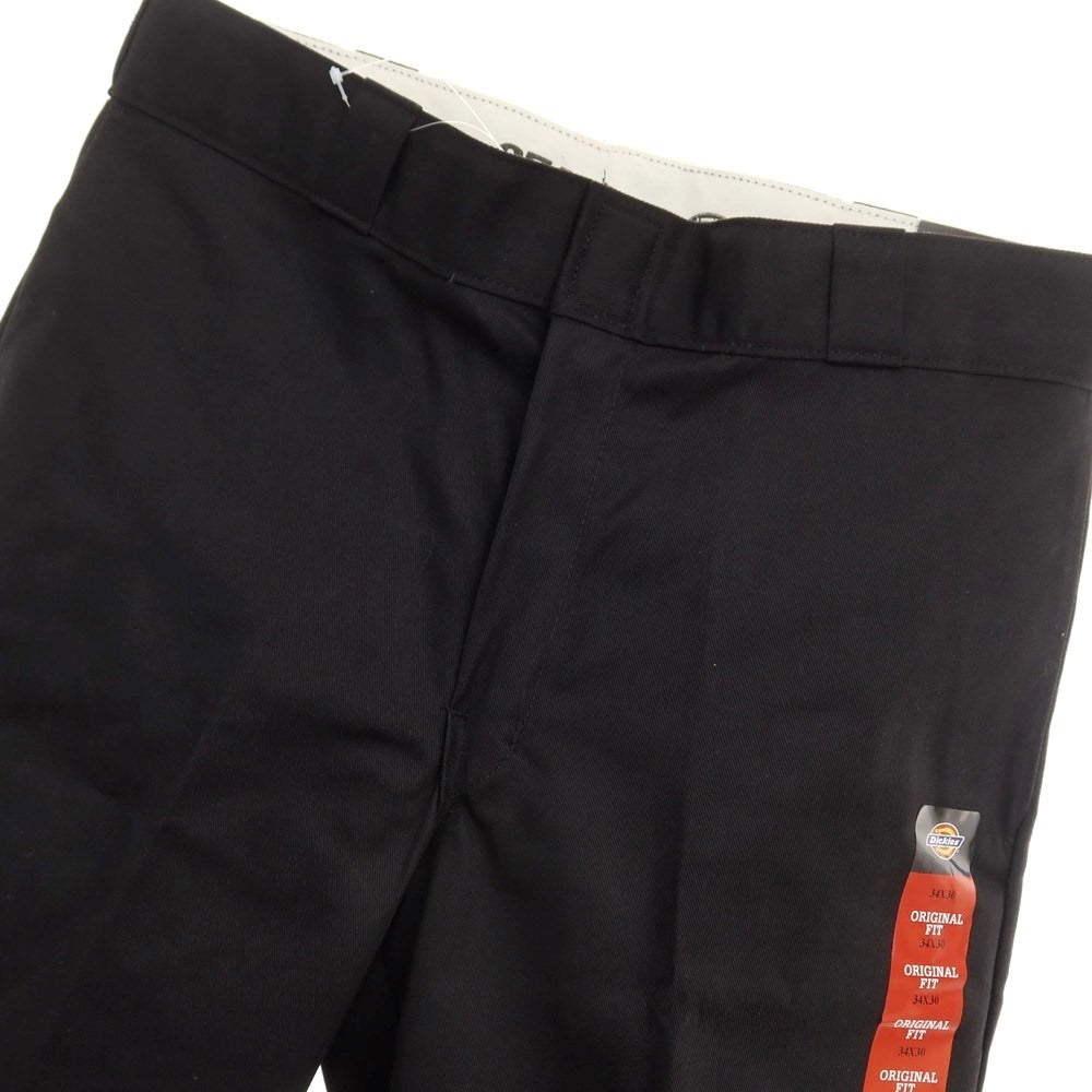 【中古】【未使用】ディッキーズ Dickies ポリエステルコットン ワークパンツ ブラック【サイズ34】【BLK】【S/S】【状態ランクS】【メンズ】【759494】