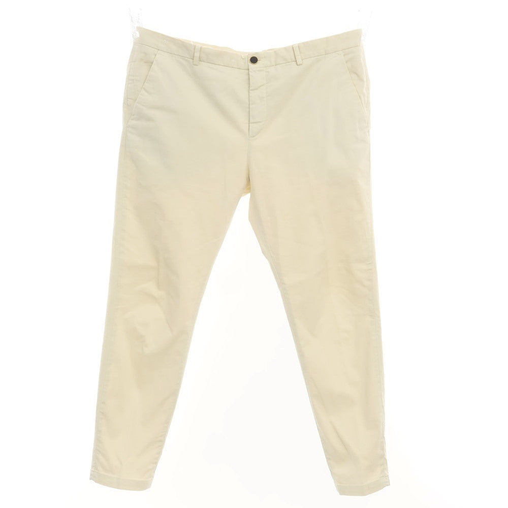 [Used] PT TORINO Cotton Casual Slacks Pants Cream [Size 38] [WHT] [S/S] [Condition Rank C] [Men&